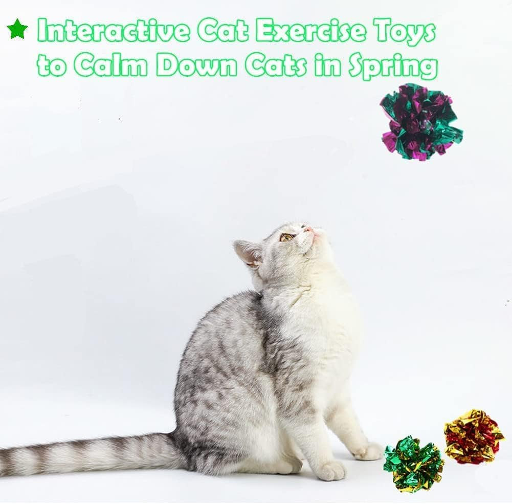 Crinkle Balls Cat Toys