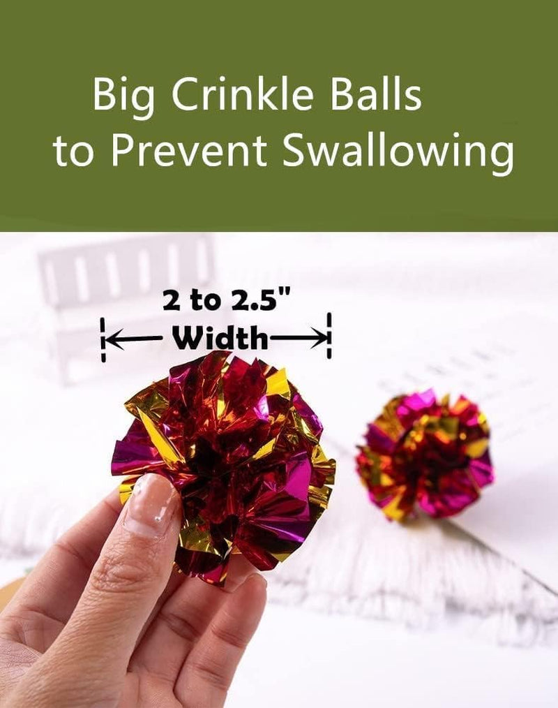 Crinkle Balls Cat Toys