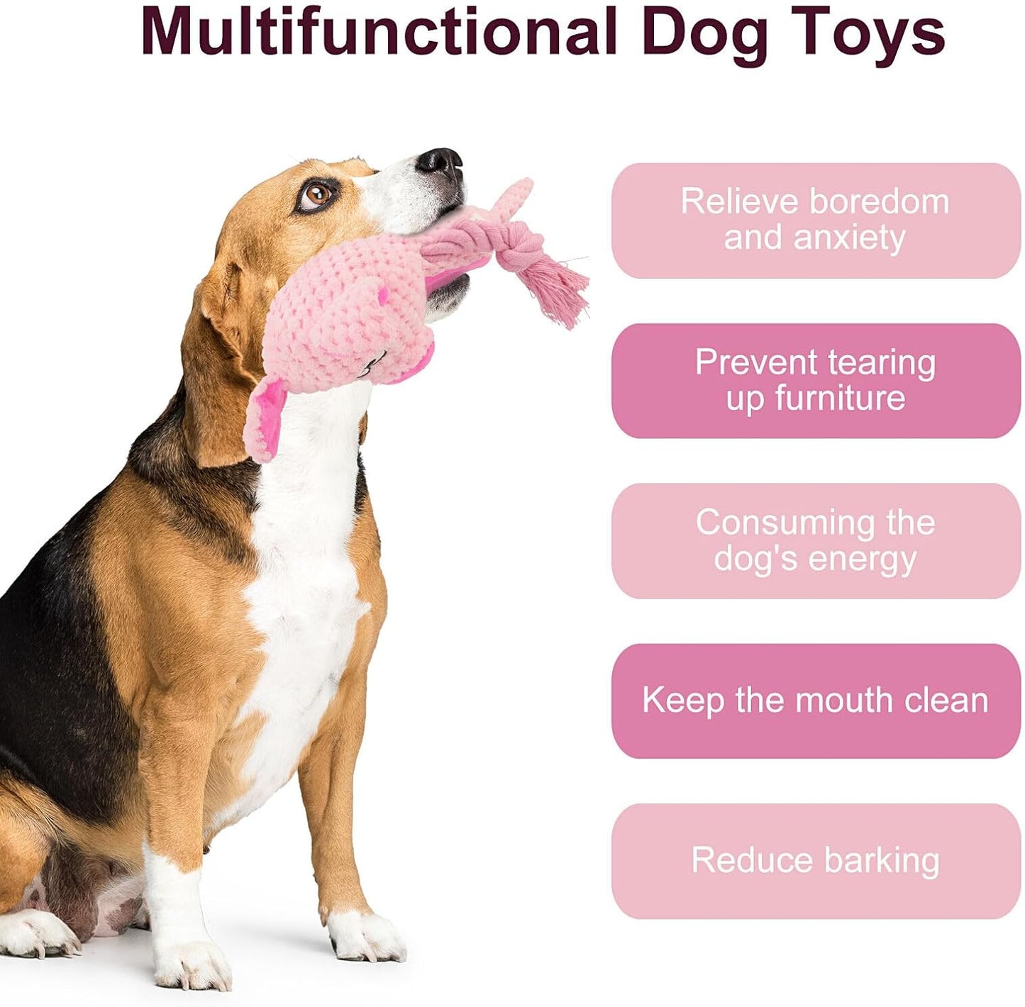 Bacon Buddy - Interactive Rope Plush Toy