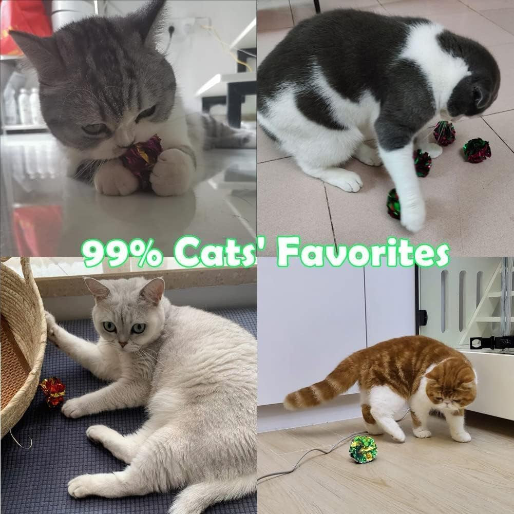 Crinkle Balls Cat Toys