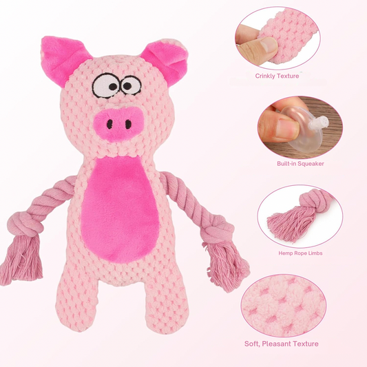 Bacon Buddy - Interactive Rope Plush Toy