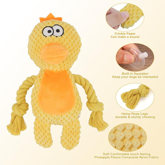 Quackson - Interactive Plush Dog Toy 